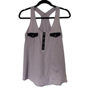 Lush Brand Lavender + Black Tank with Gold Detail. SM/M